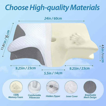 Wake Up Without Neck Pain – Ergonomic Cervical Pillow